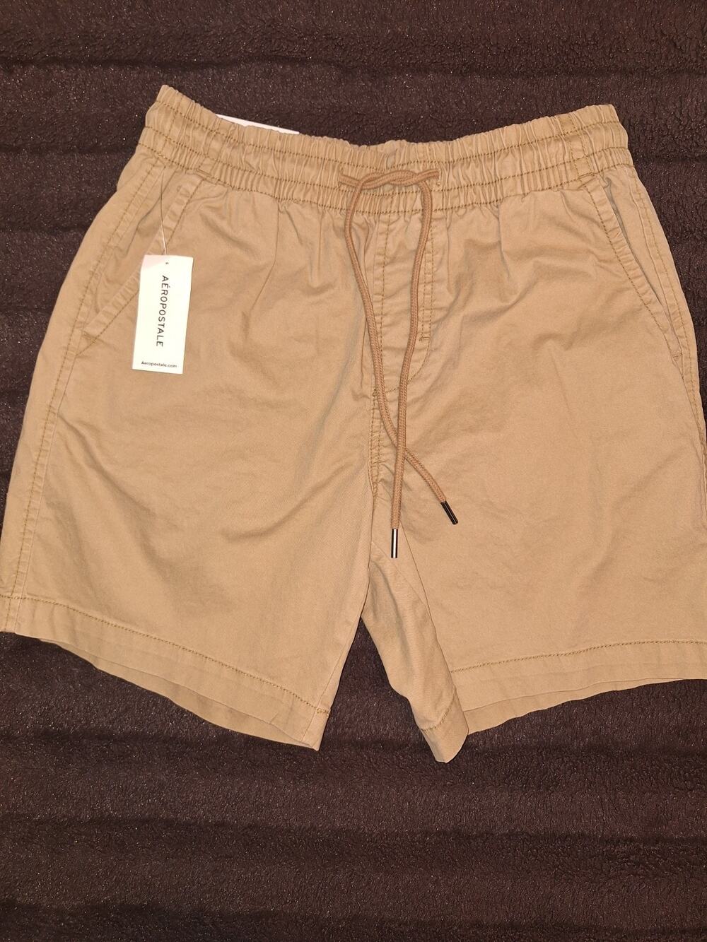 Aeropostale kids Brown Plaid Mid Rise Bermuda Shorts Sz XS